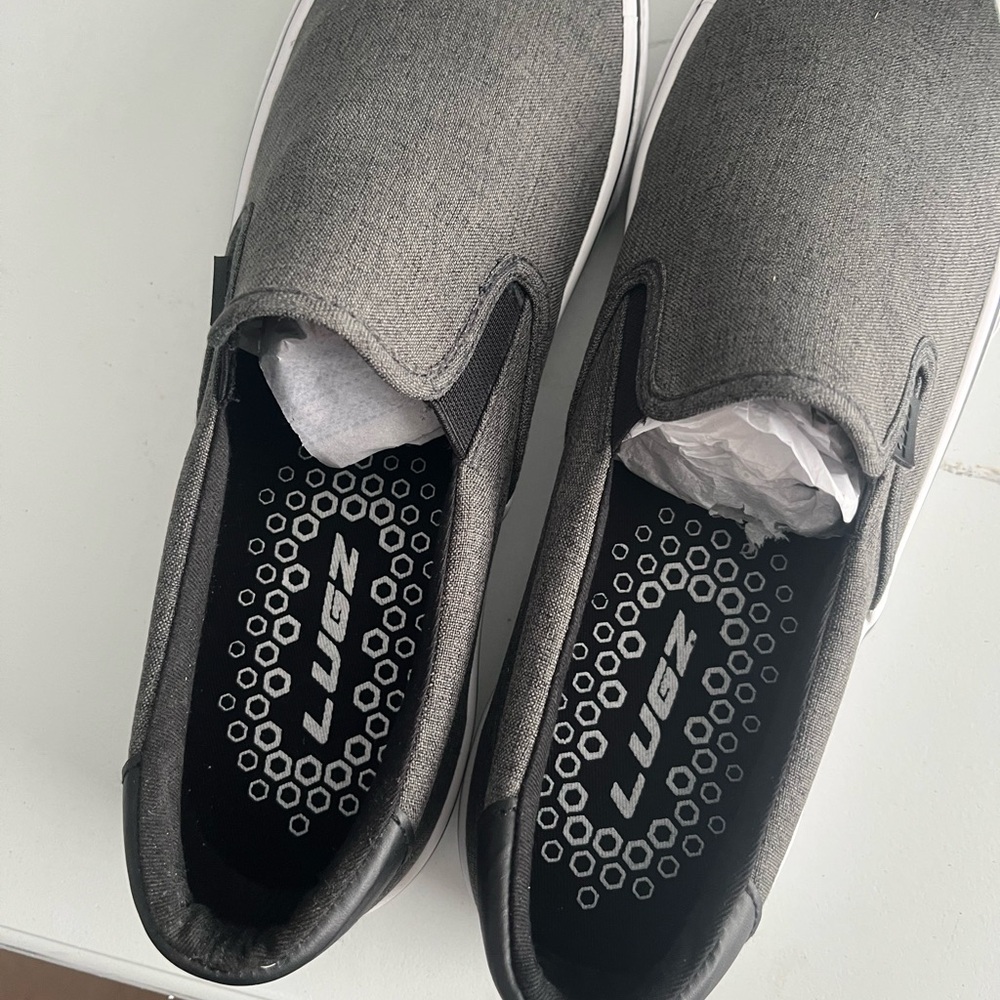 Lugz Men's Gray Slip-On Shoes